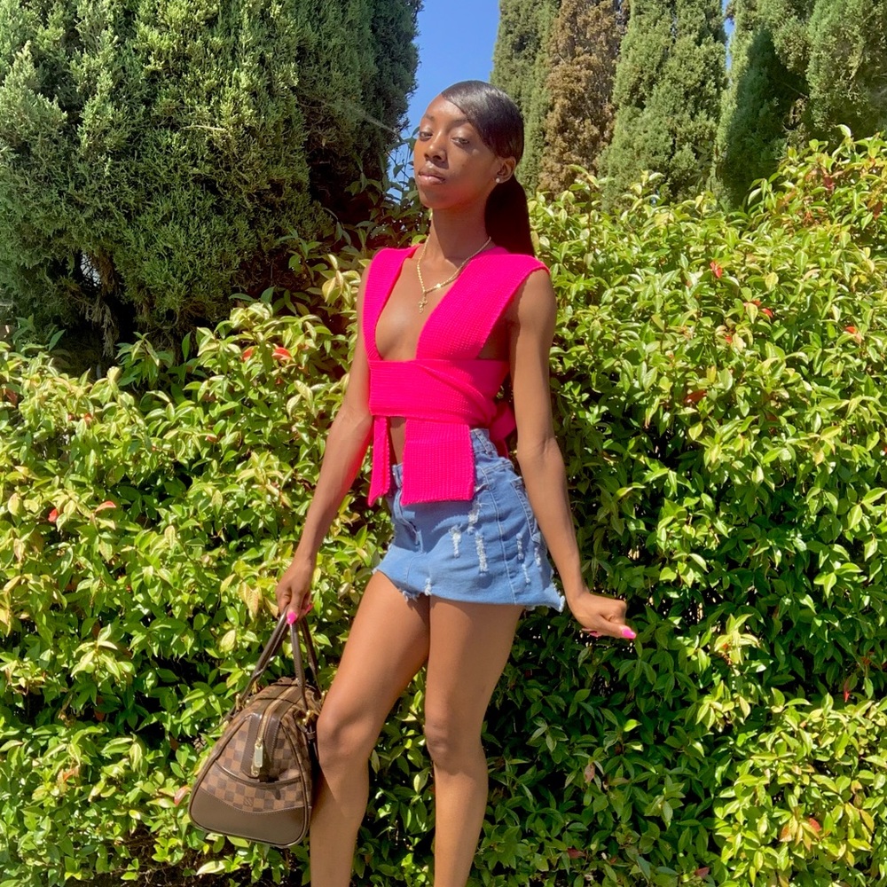 PINK KNIT TOP
